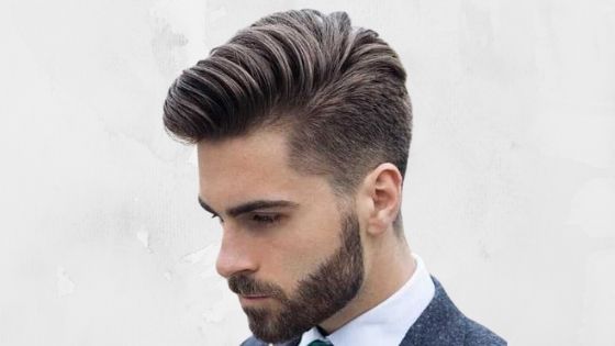 Pompadour haircut to get more volume