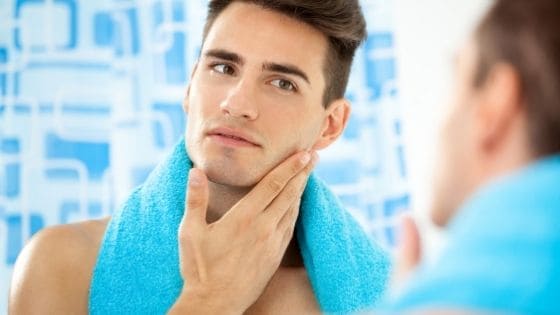 How should a man take care of his face?